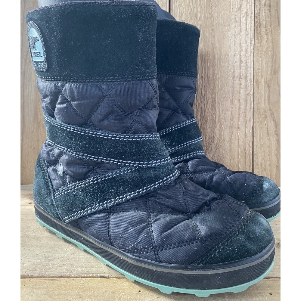 Sorel Black Snow Boots Womens 7 Comfy